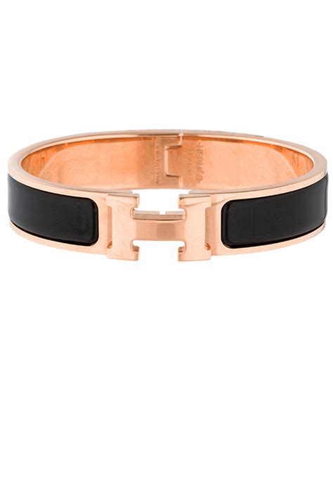 hermes h bracelet black and rose gold|where to buy Hermes bracelet.